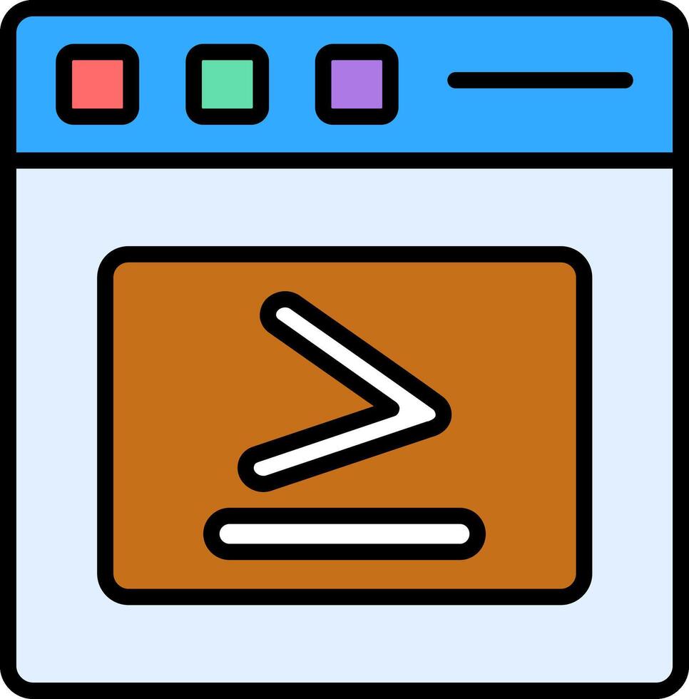 Greater Than Line Filled Icon vector