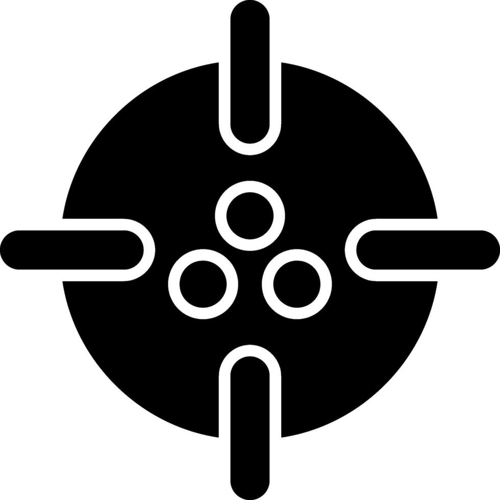 Paintbal Glyph Icon vector