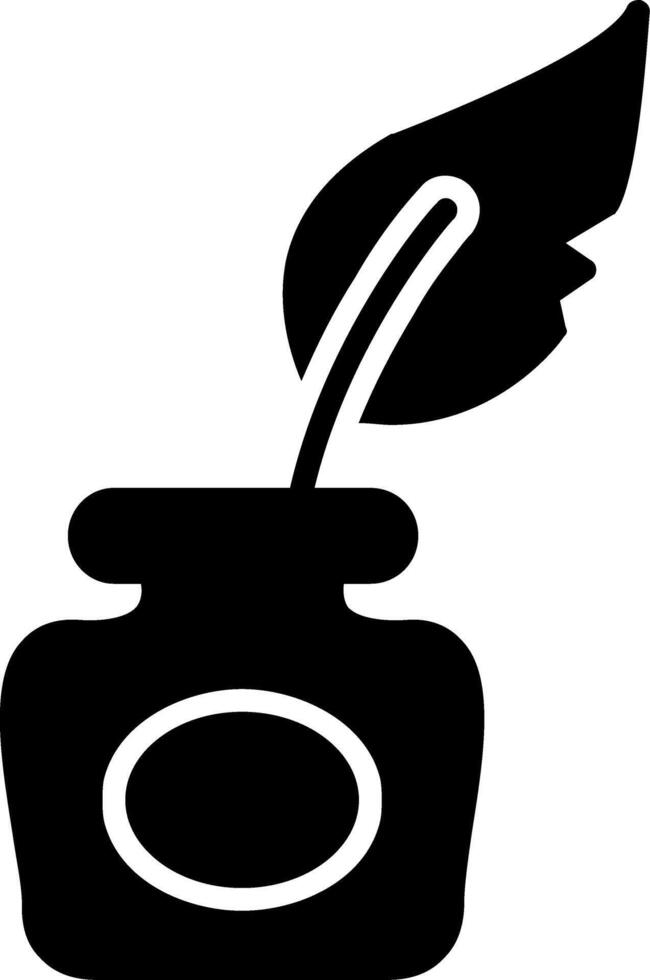Ink Glyph Icon vector