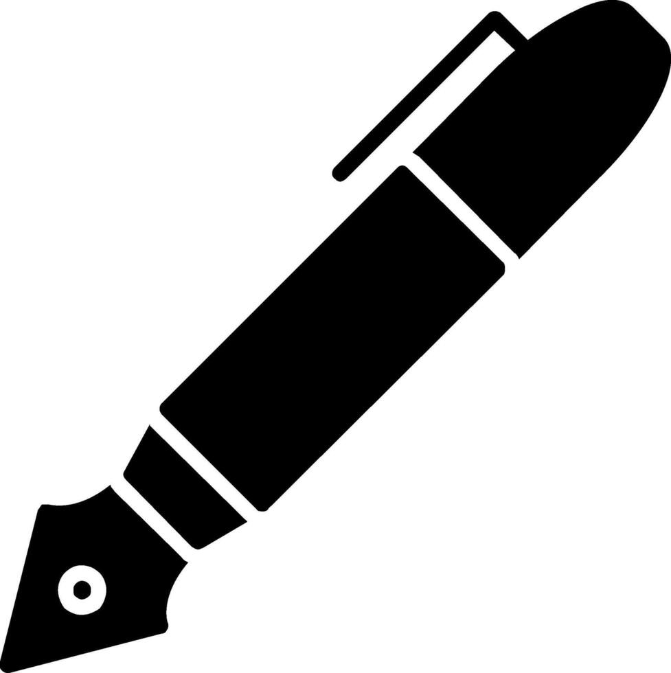 Pen Glyph Icon vector