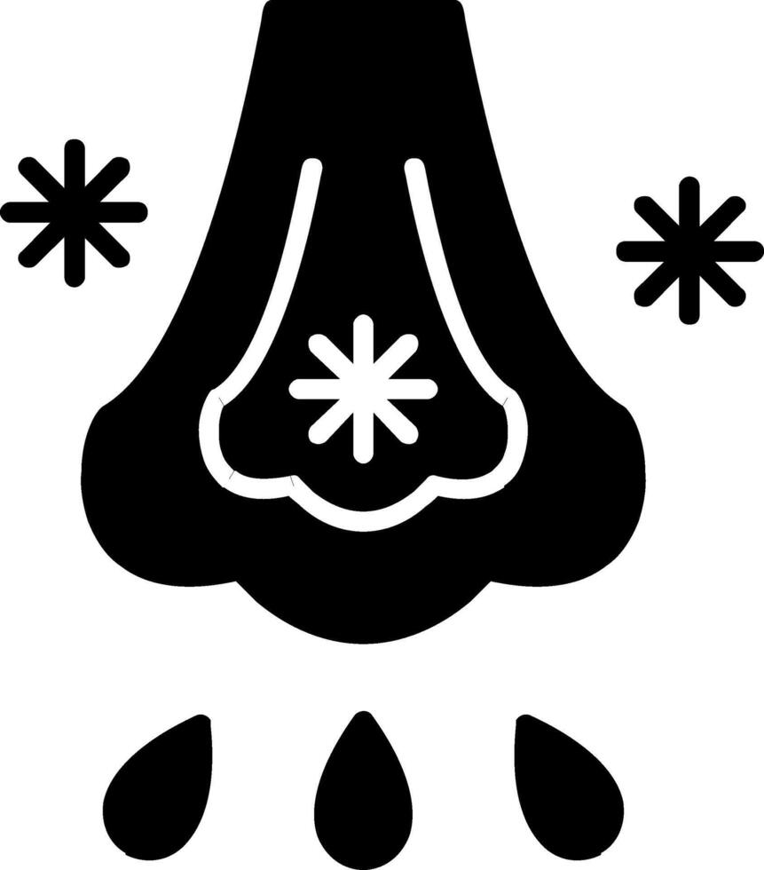 Immunlology Alergy Glyph Icon vector