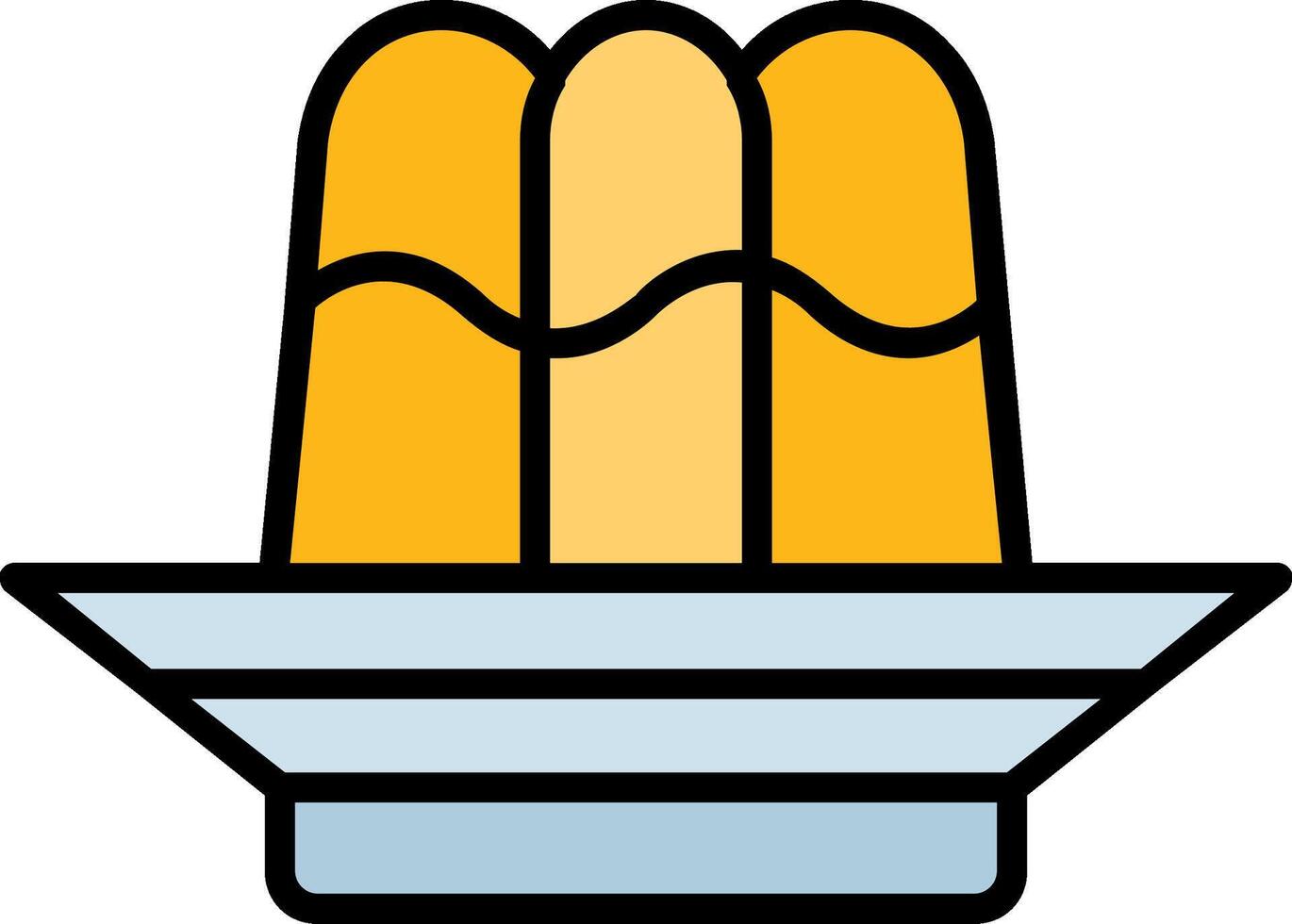 Jelly Line Filled Icon vector