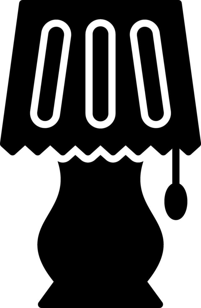 Lamp Glyph Icon vector