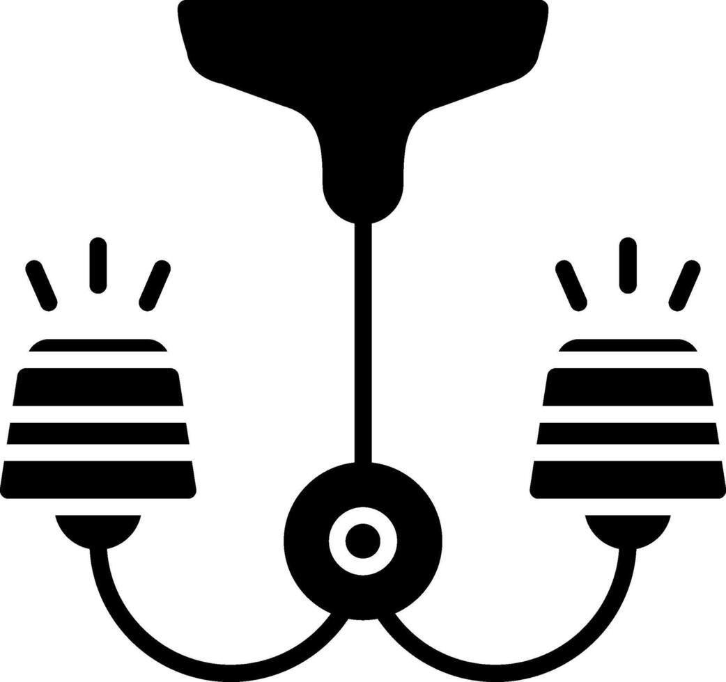 Lamp Glyph Icon vector