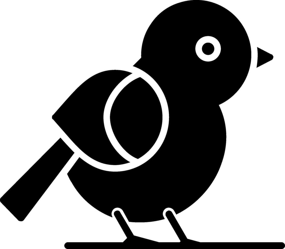 Bird Glyph Icon vector