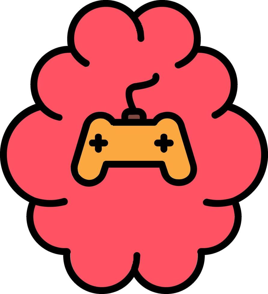 Gaming Line Filled Icon vector