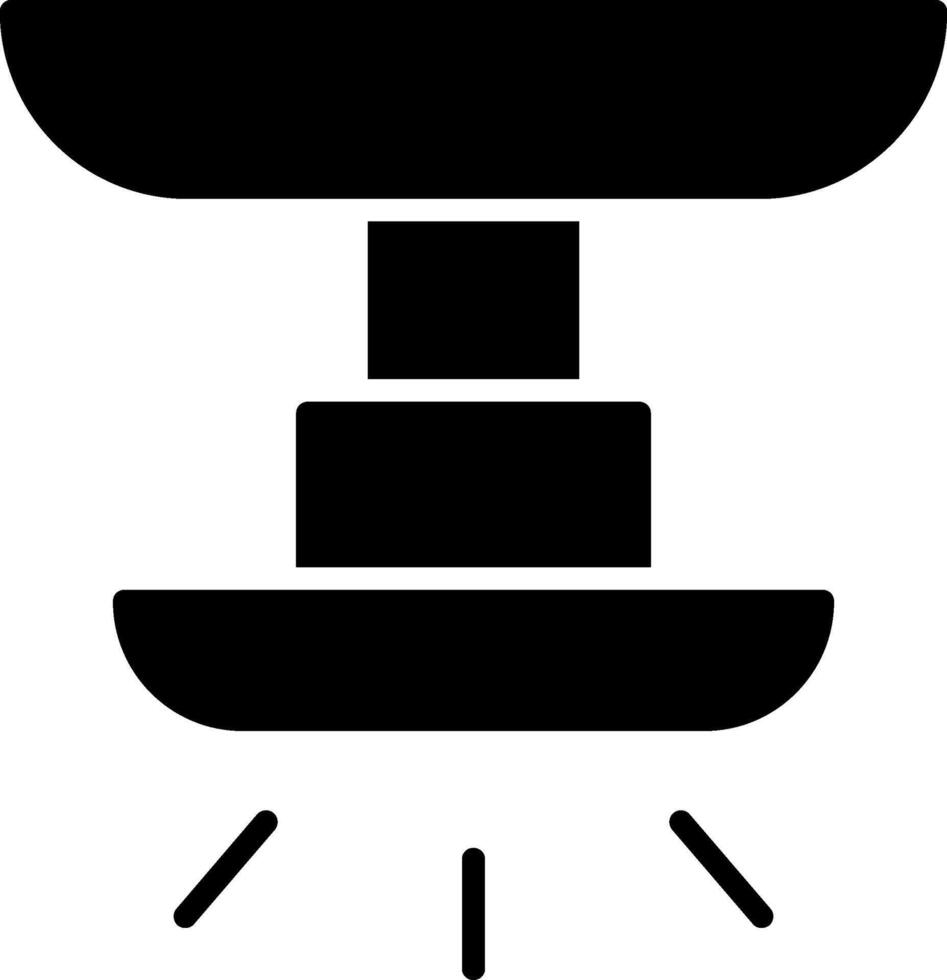 Lamp Glyph Icon vector