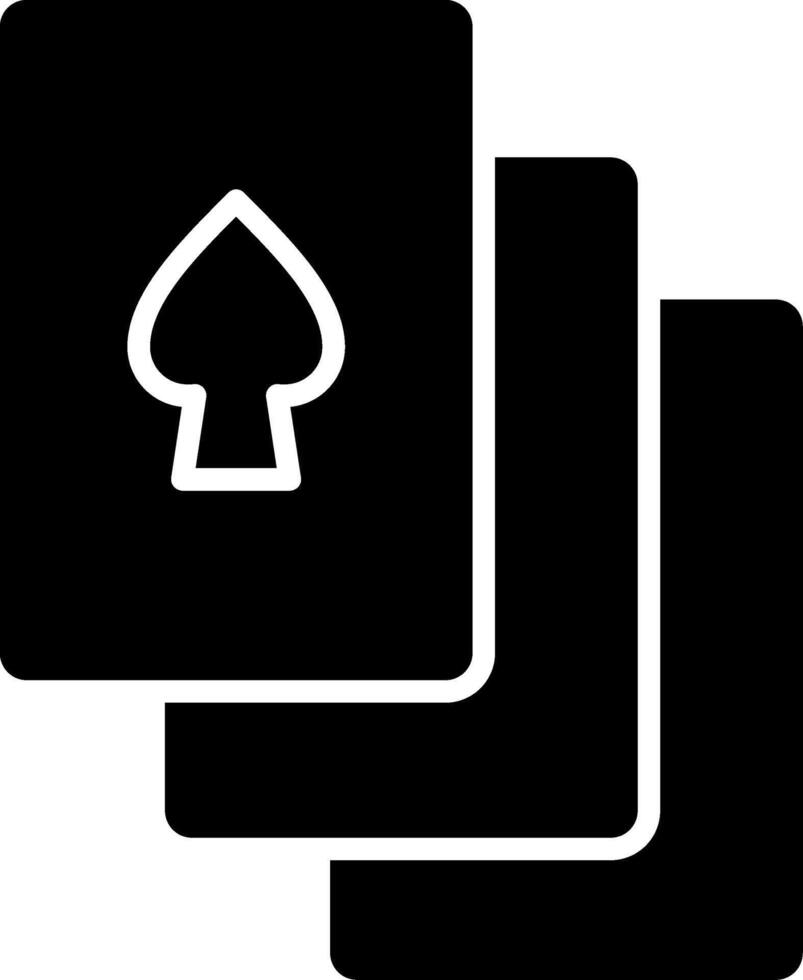 Gambling Glyph Icon vector