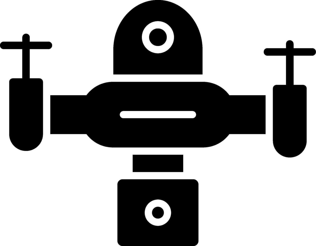 Drone Glyph Icon vector