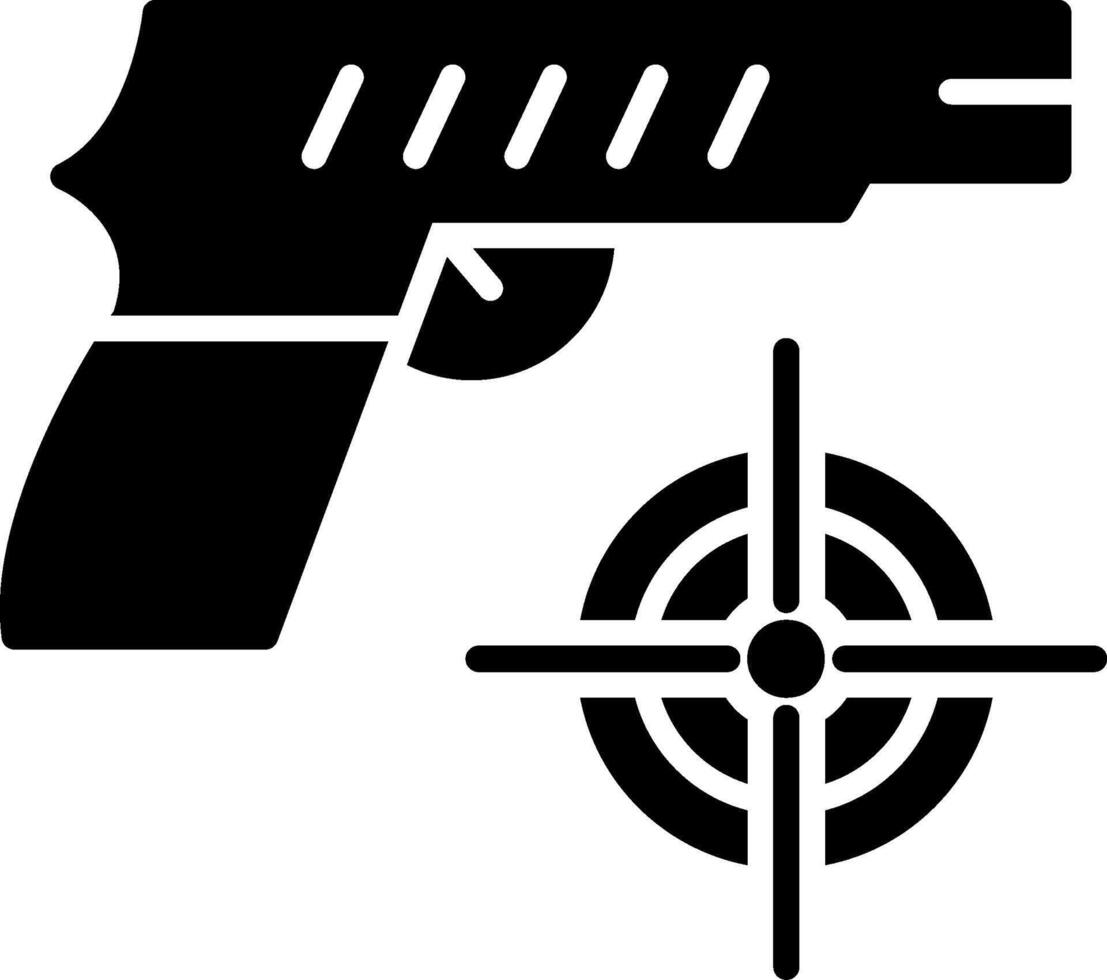 Shooting Glyph Icon vector