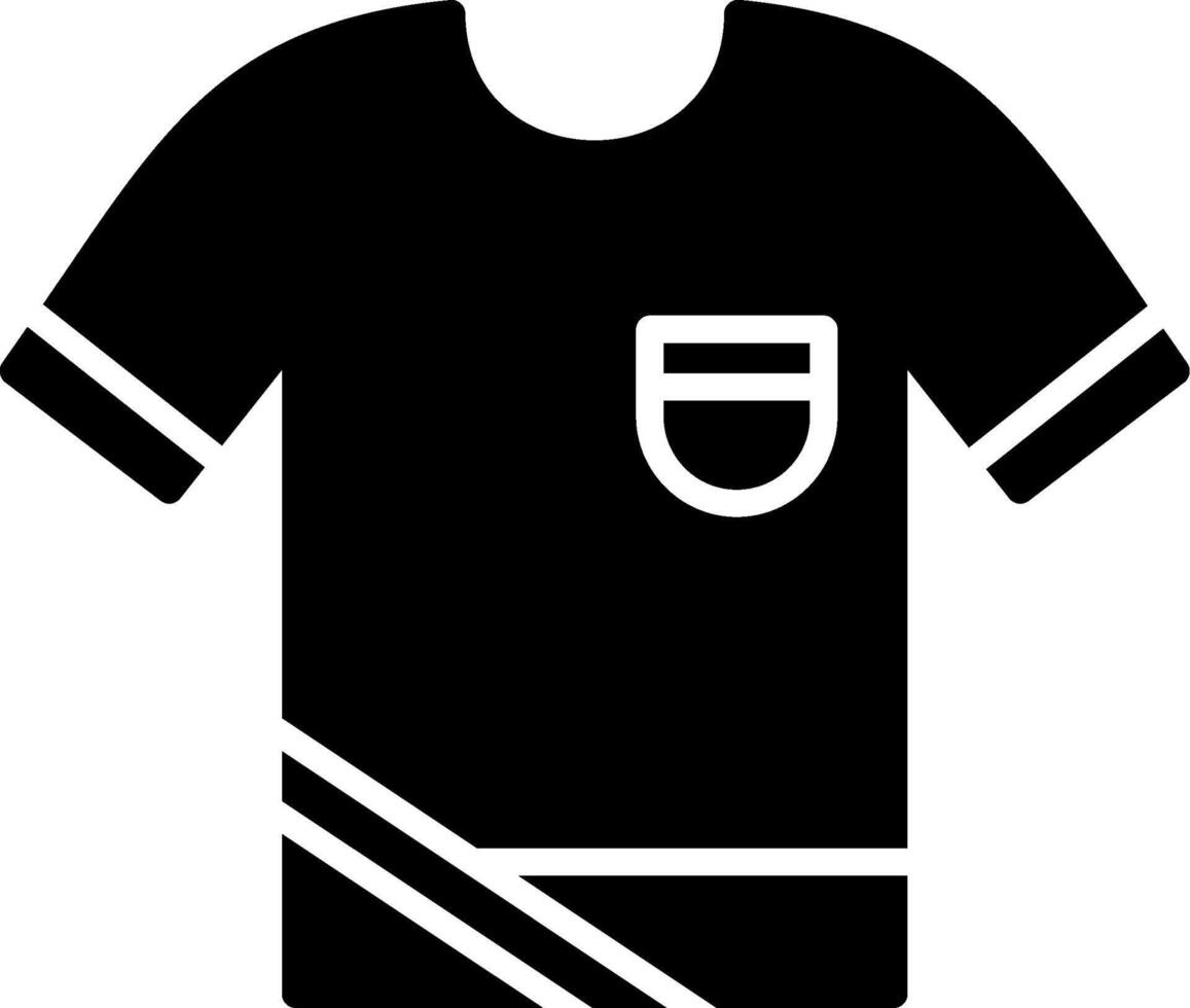 icono de glifo de camisa vector