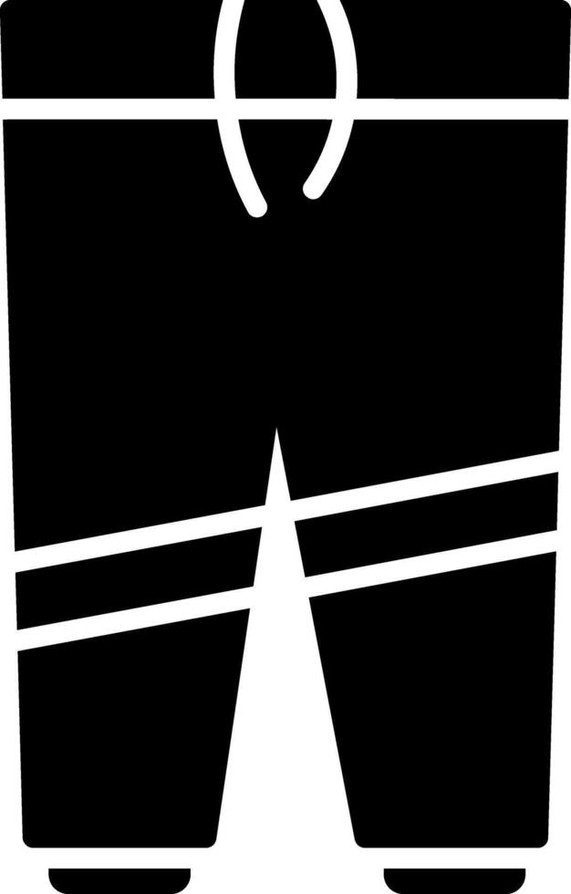 Trousers Glyph Icon vector