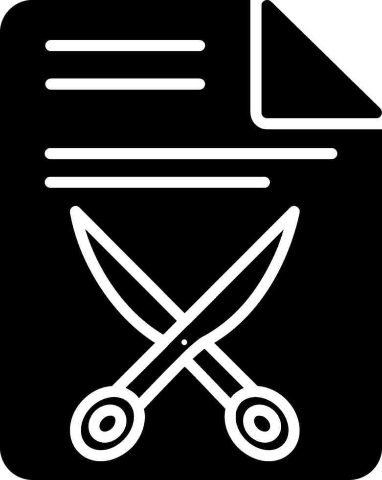 Document Glyph Icon vector