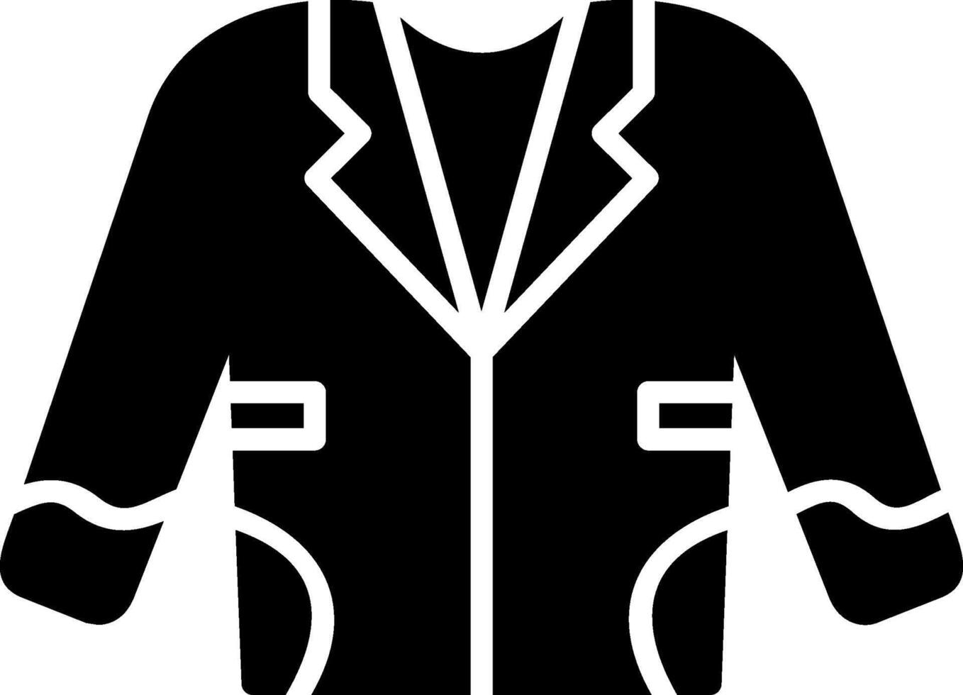 Coat Glyph Icon vector