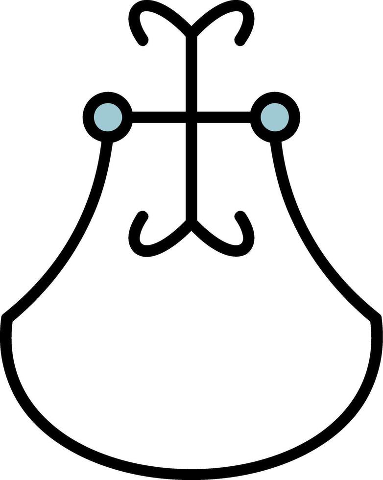 Door Knocker Line Filled Icon vector