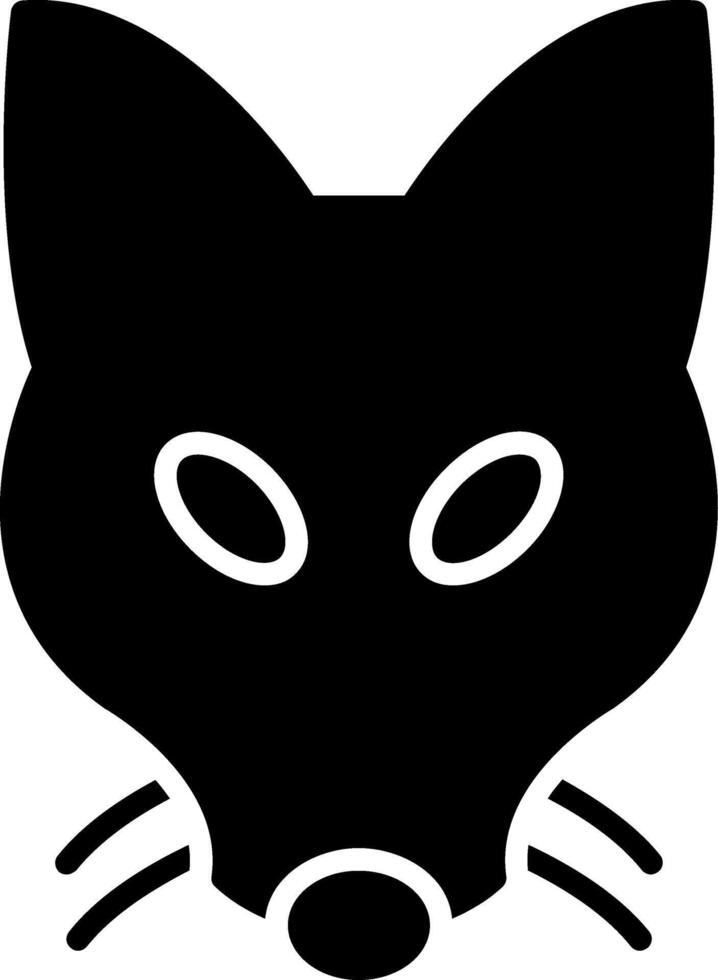 Fox Glyph Icon vector