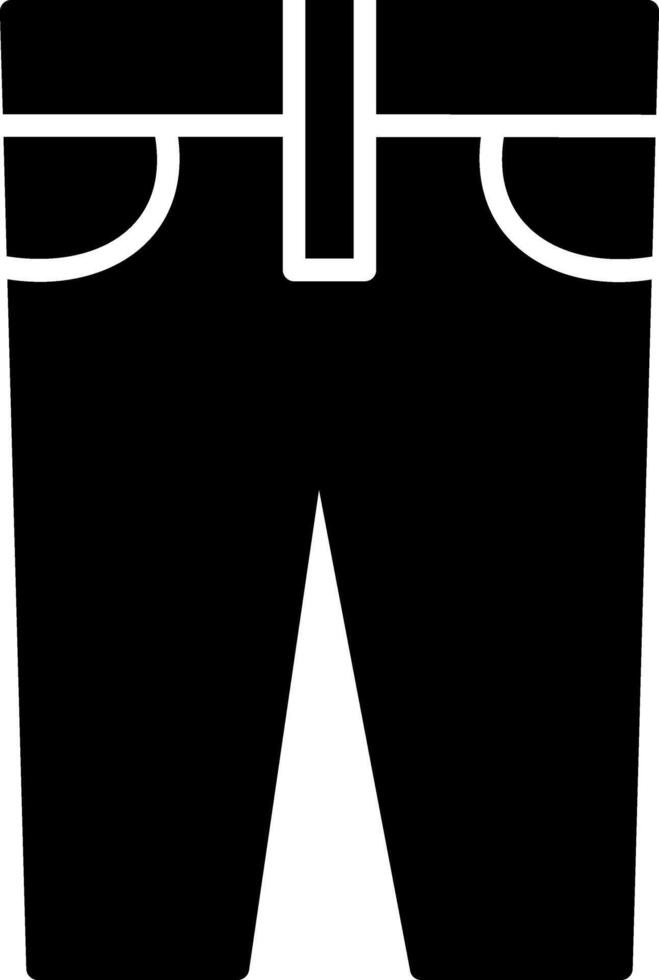 Jeans Glyph Icon vector