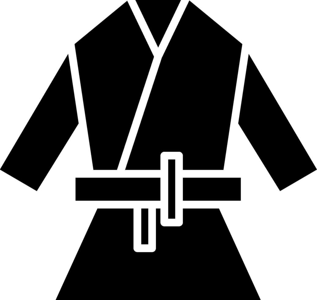 Kimono Glyph Icon vector