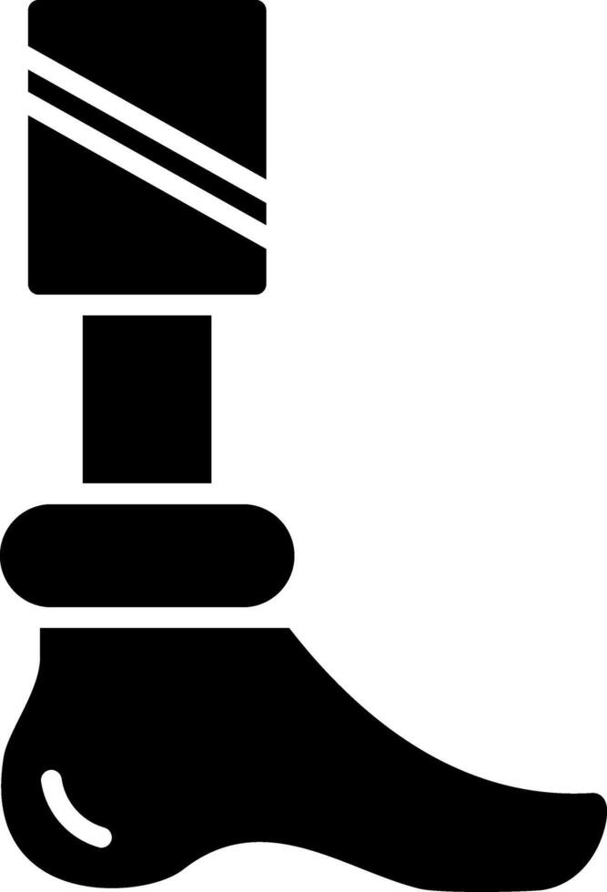 Prosthetic Glyph Icon vector