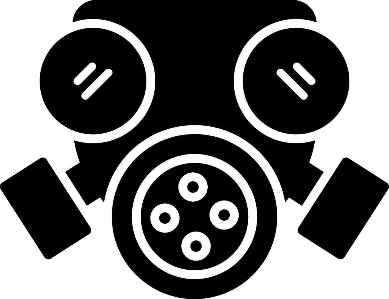 Mask Glyph Icon vector