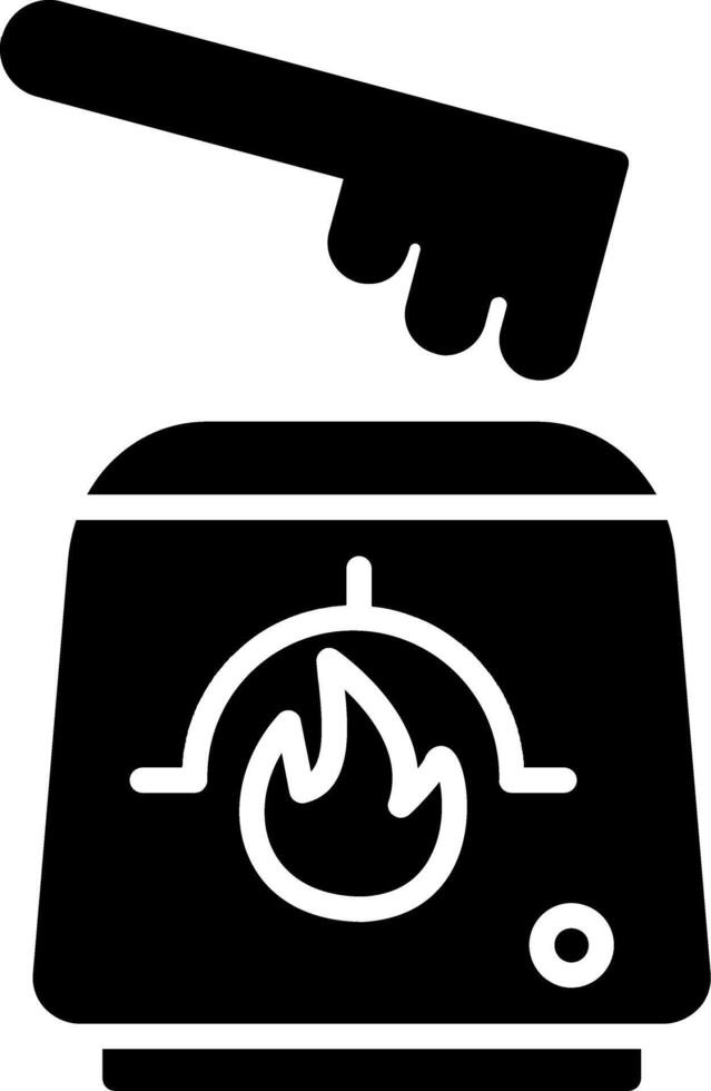 Wax Machine Glyph Icon vector