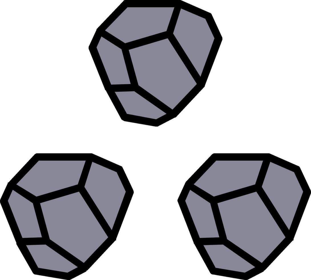 Boulder Line Filled Icon vector