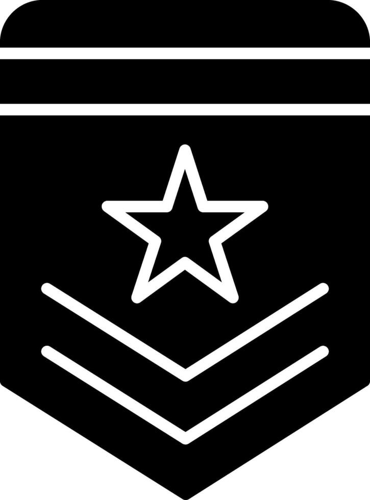 icono de glifo de insignia vector