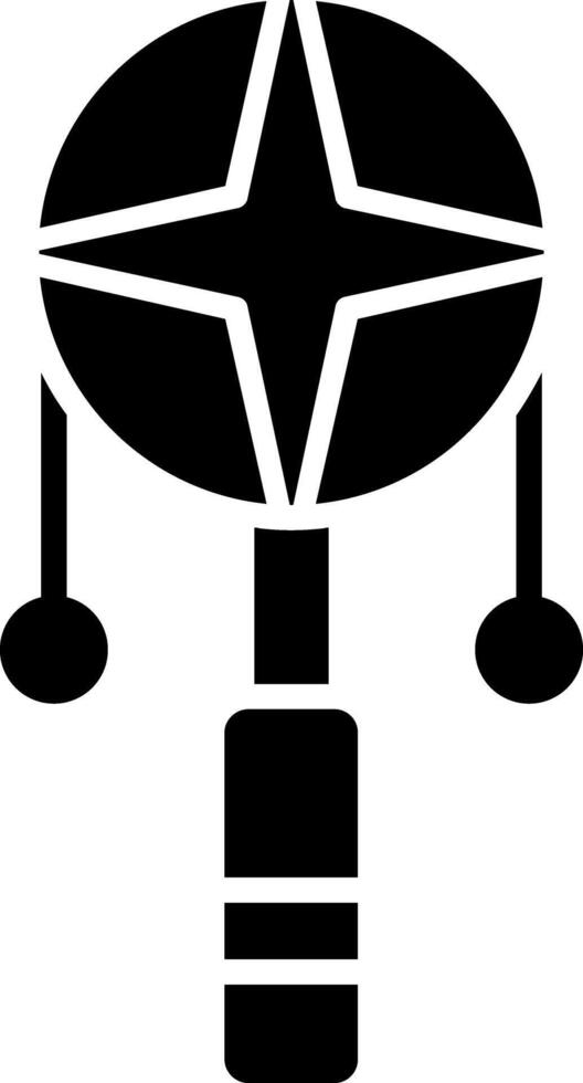 Spin Drum Glyph Icon vector