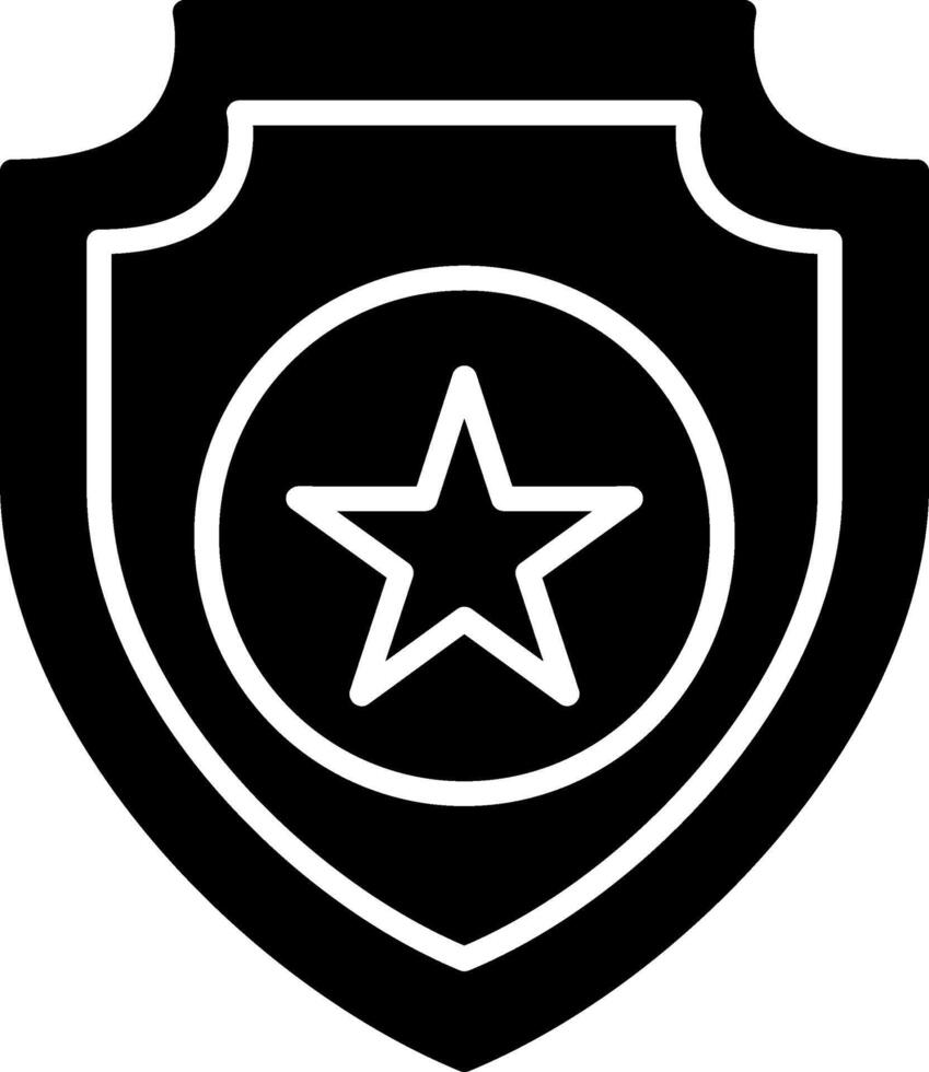 icono de glifo de insignia vector