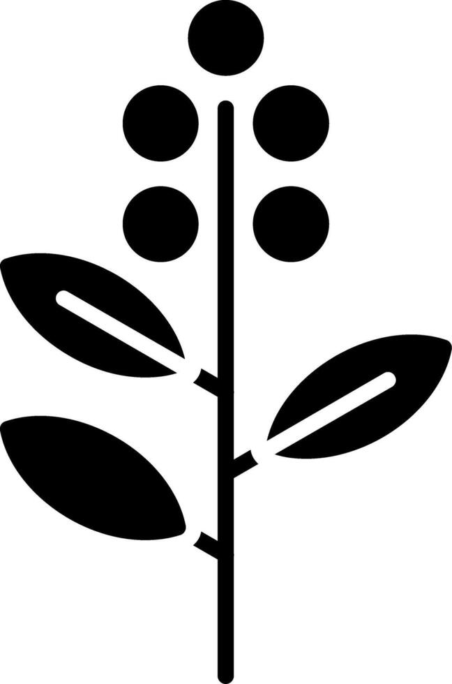 Eucalyptus Glyph Icon vector