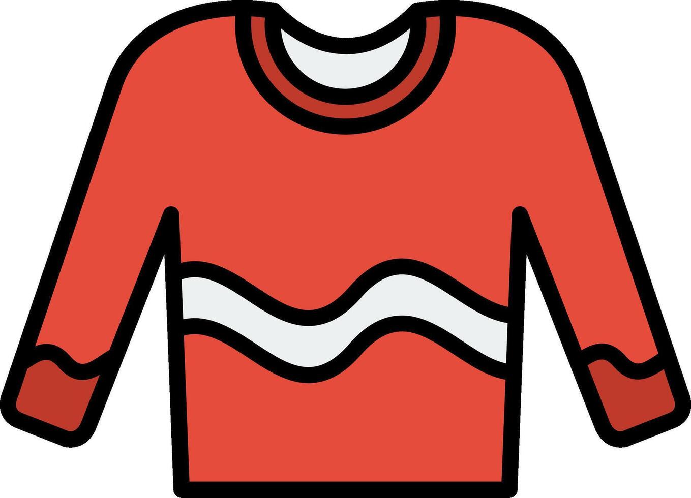 Jumper Line Filled Icon vector