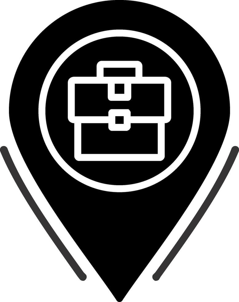 Business Location Glyph Icon vector
