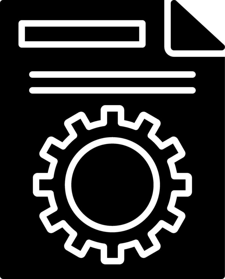File Management Glyph Icon vector