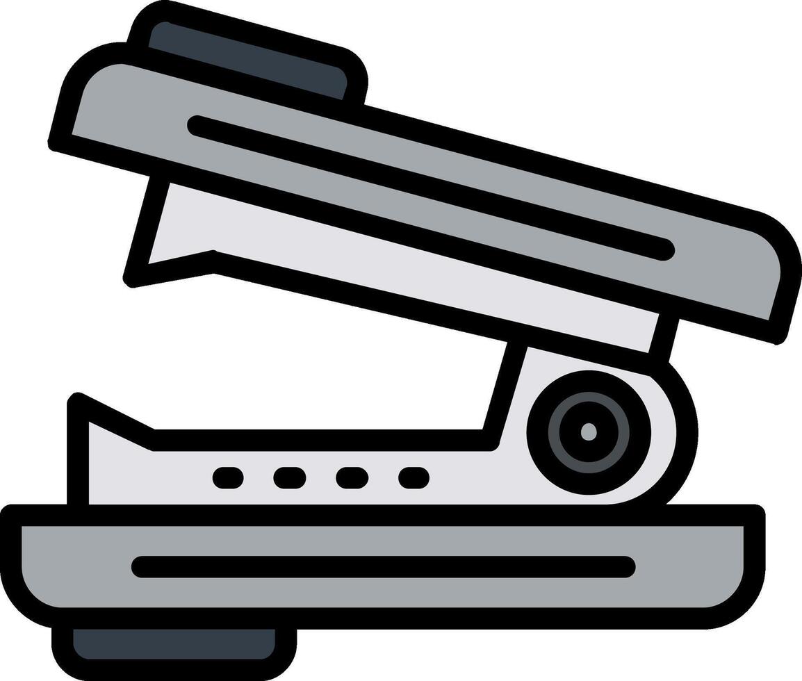 Stapler Remover Line Filled Icon vector