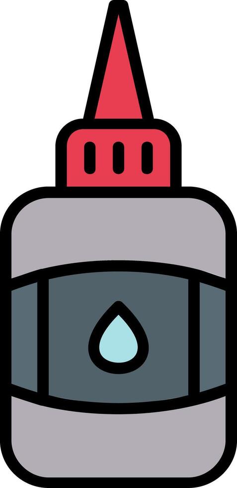 Glue Line Filled Icon vector