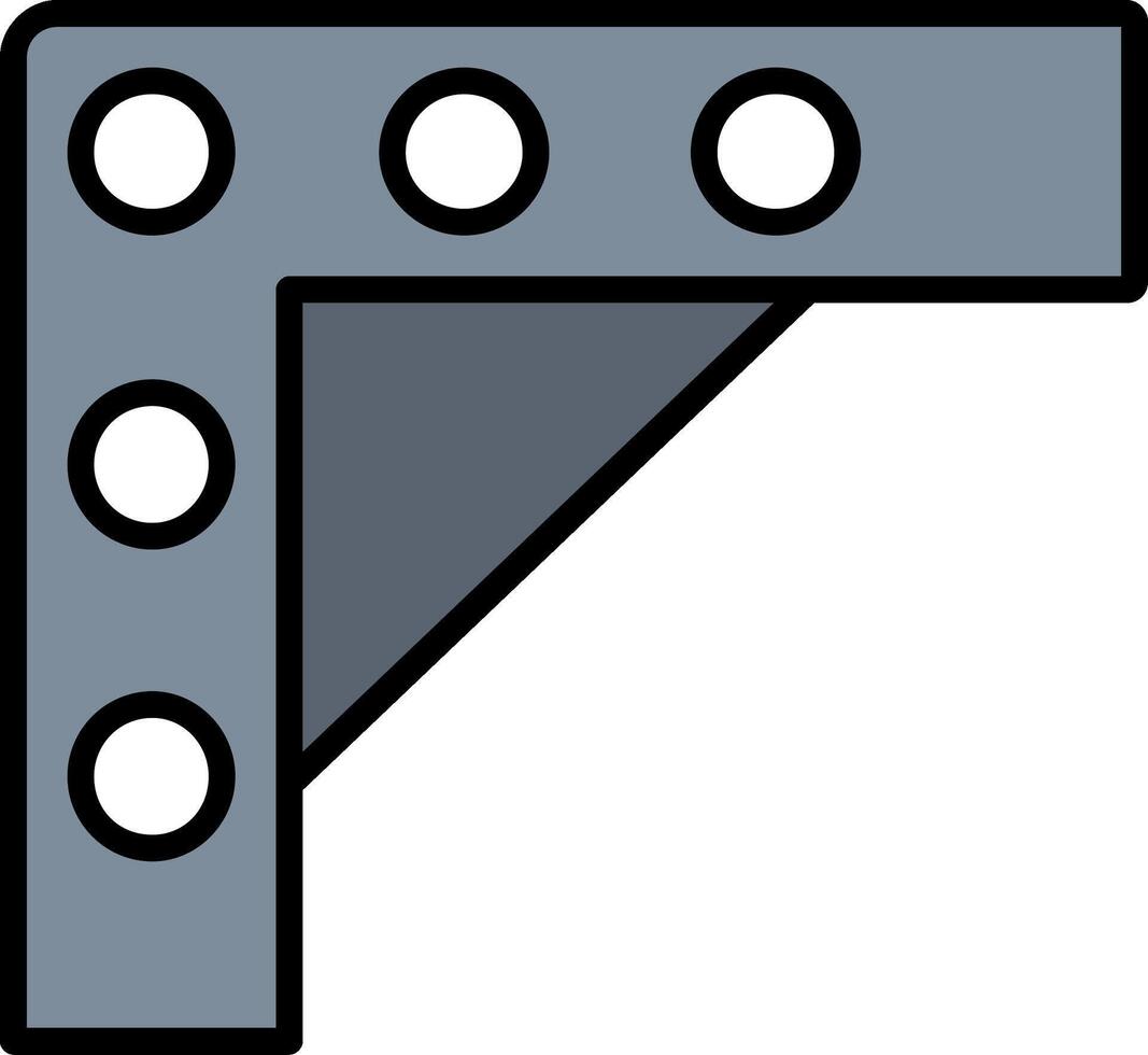 Bracket Line Filled Icon vector