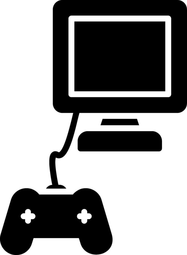 Monitor Glyph Icon vector