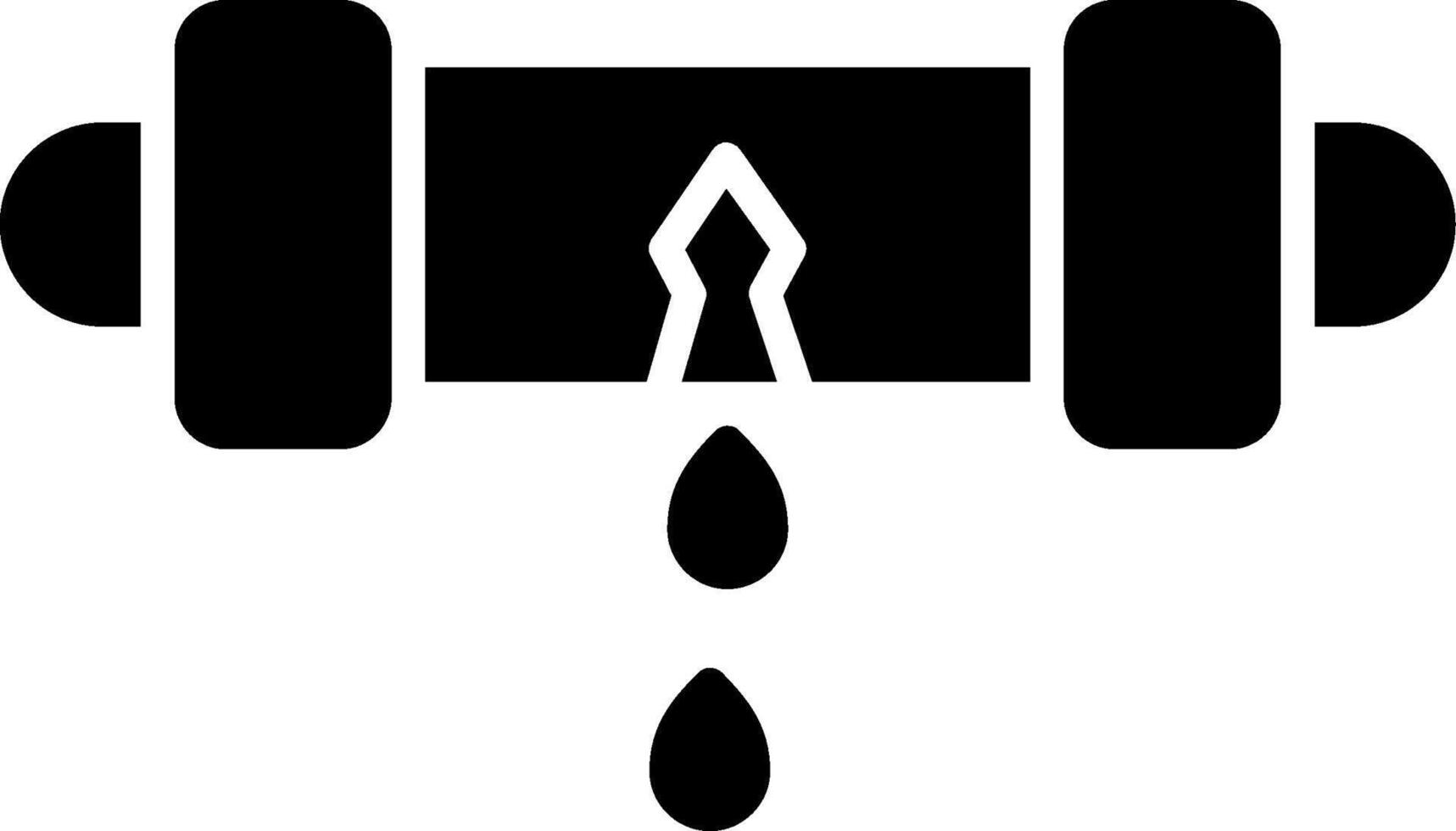Leak Detector Glyph Icon vector