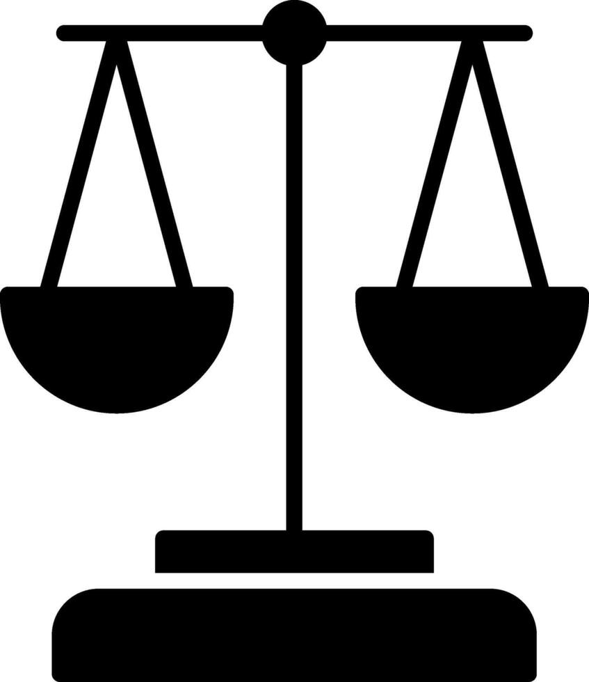 Scales Glyph Icon vector