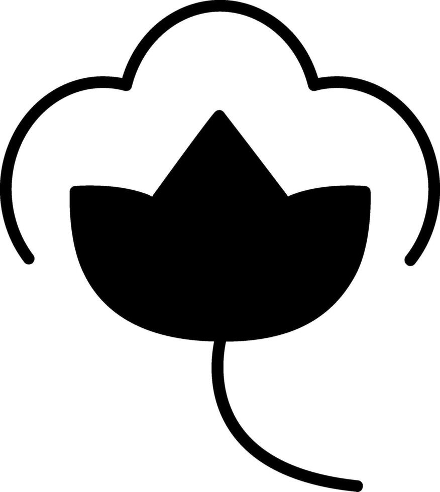 Cotton Glyph Icon vector