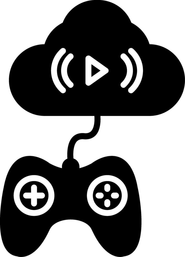 Cloud Glyph Icon vector