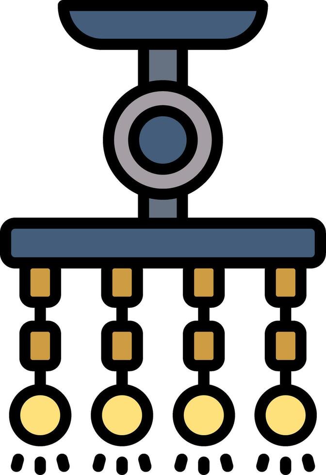 Lamp Line Filled Icon vector