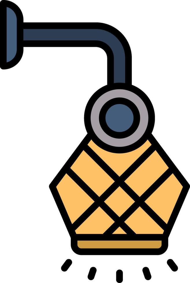 Lamp Line Filled Icon vector
