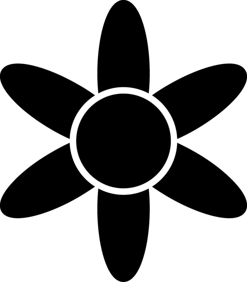 Amaryllis Glyph Icon vector