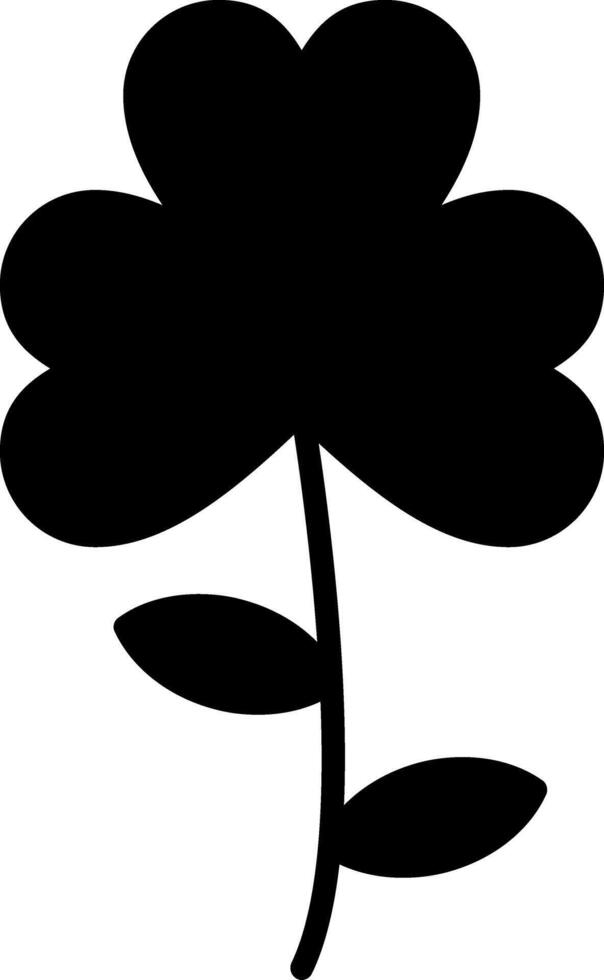 Clover Glyph Icon vector