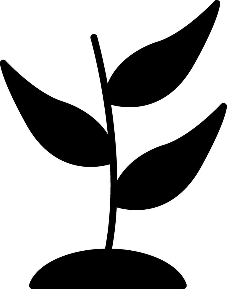 Plant Glyph Icon vector