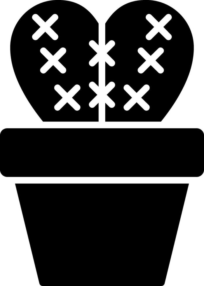 Cactus Glyph Icon vector