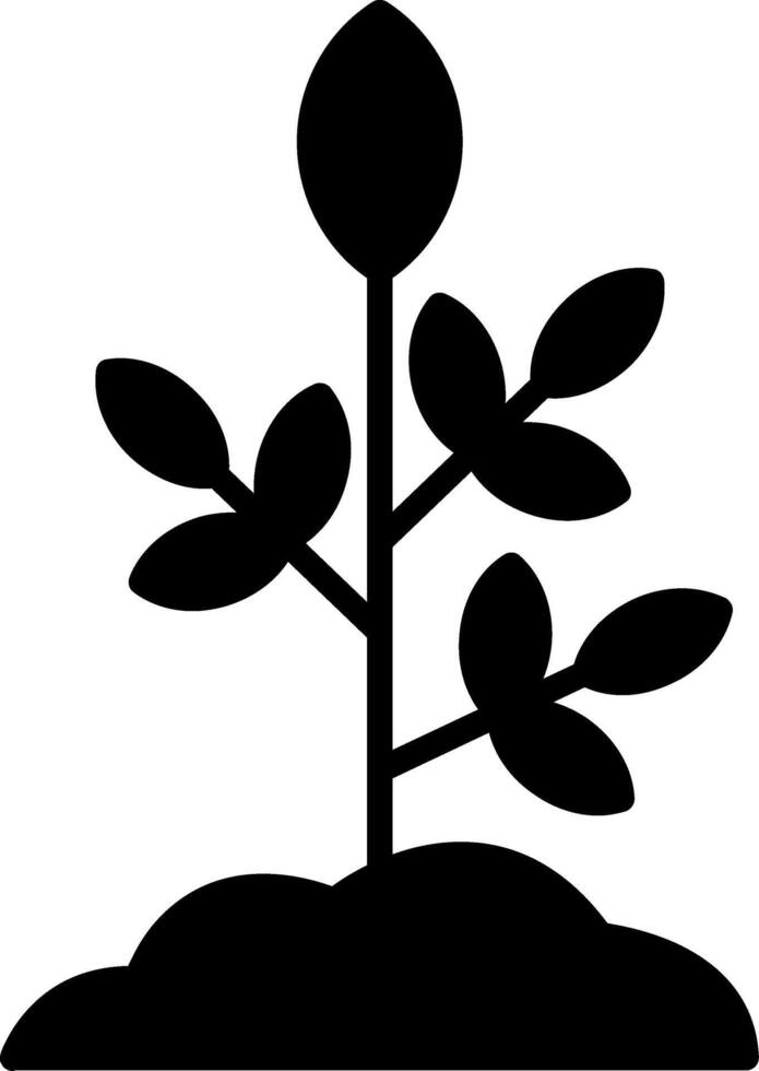 Plant Glyph Icon vector