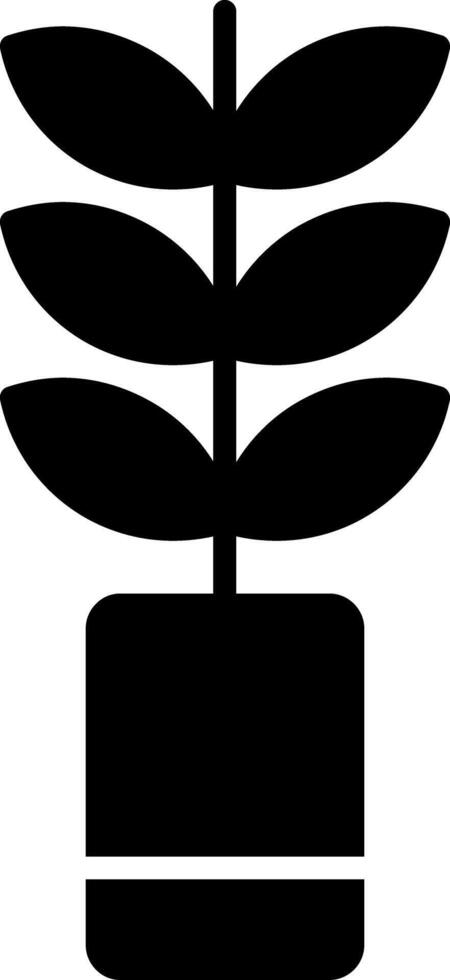 Plant Glyph Icon vector