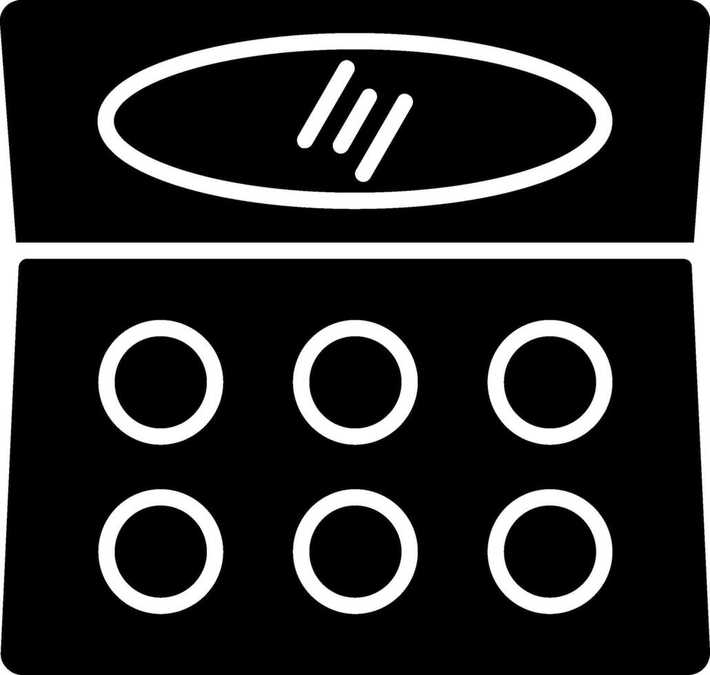 Contour Glyph Icon vector